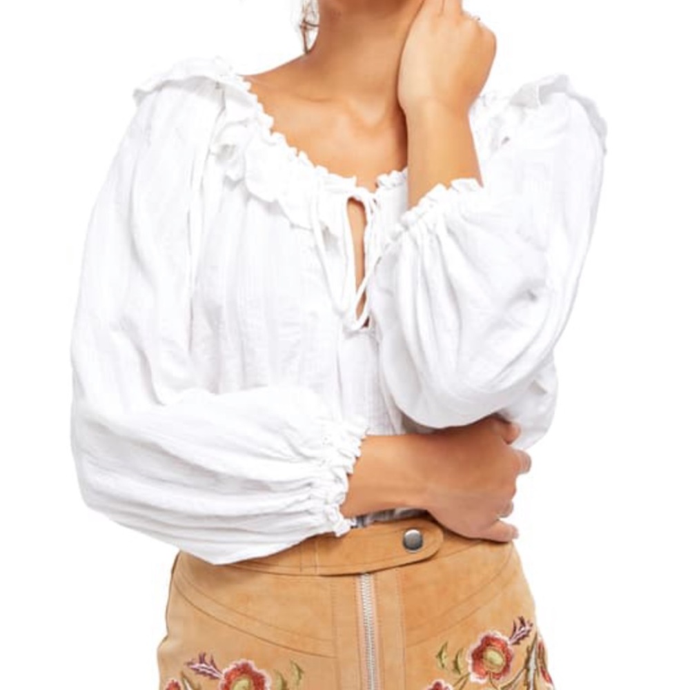 Free People Lily of the Valley Peasant Blouse